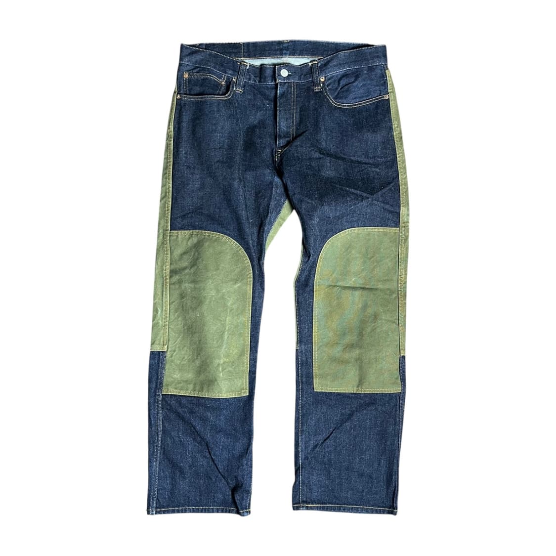 [Kojima Genes] 코지마진즈 재팬 캔버스 더블니 데님팬츠 상품이미지1