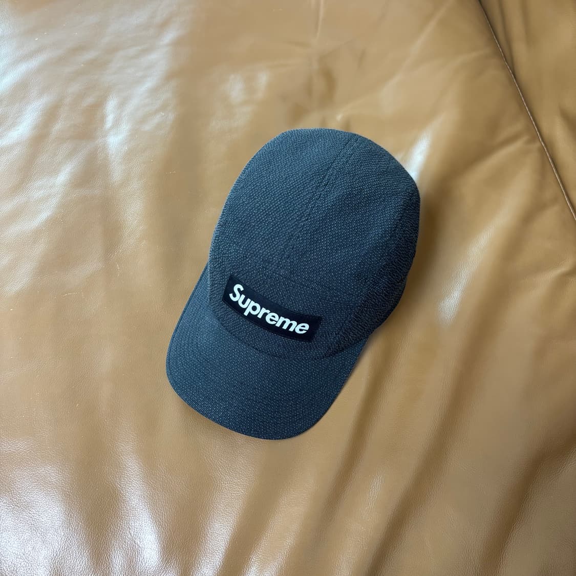 슈프림 캠프캡 모자 박스로고 케블라 블랙 상품이미지5