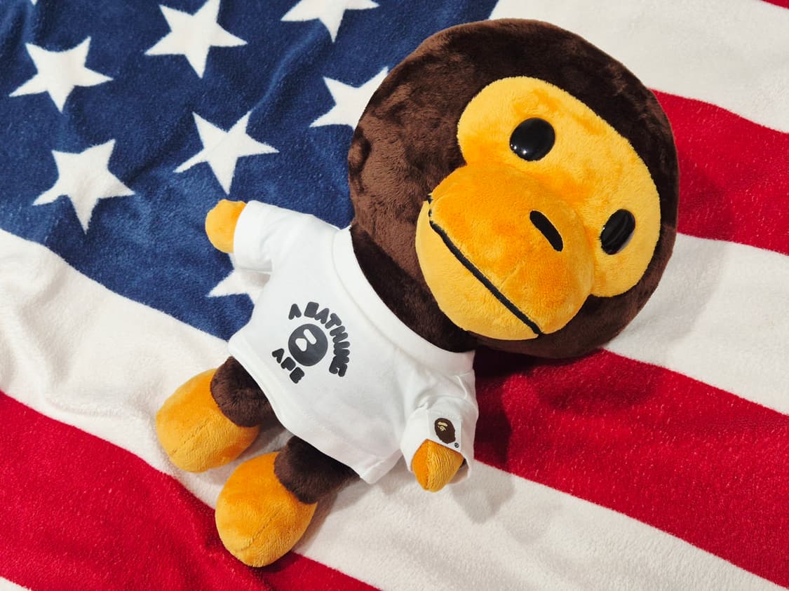 BAPE 베이프 베이비마일로 컬리지 티셔츠 인형 토이 상품이미지1