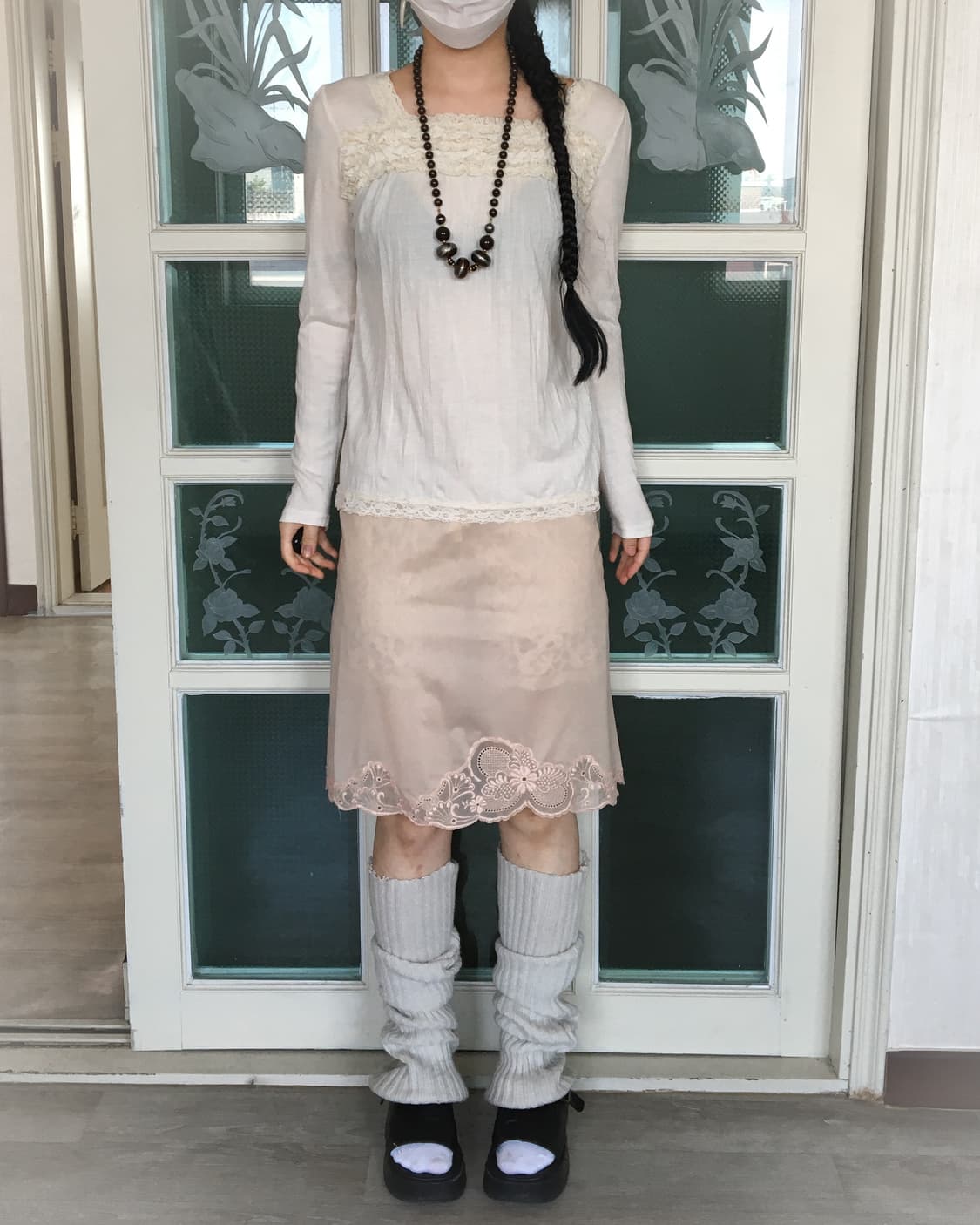 Punching point layered skirt 상품이미지4