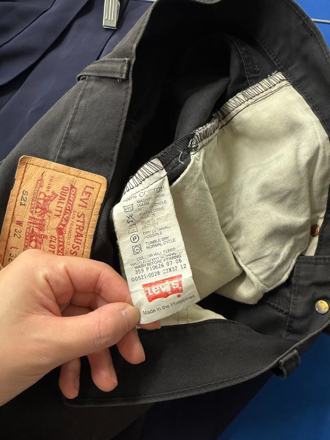 리바이스 블랙 팬츠 32x32 상품이미지10