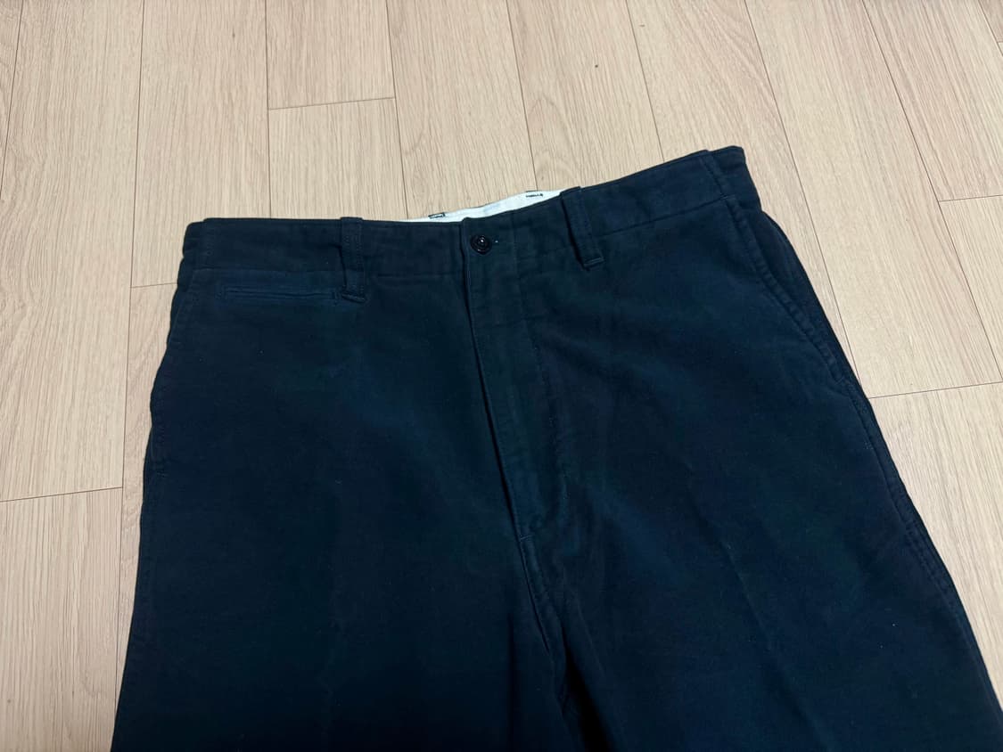 포터리(POTTERY) 코튼 몰스킨 오피서 치노 2 다크 네이비 상품이미지1