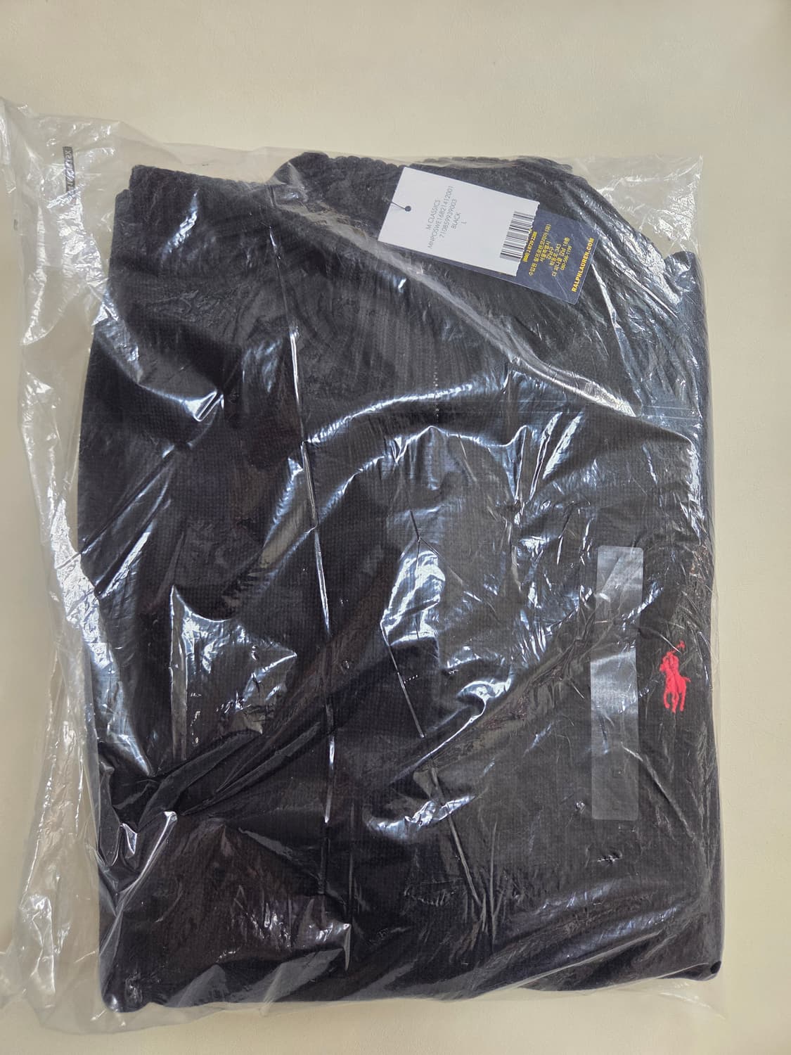 (새상품)폴로 랄프로렌 블랙 쿼터 집업 스웨터 L, M 상품이미지2