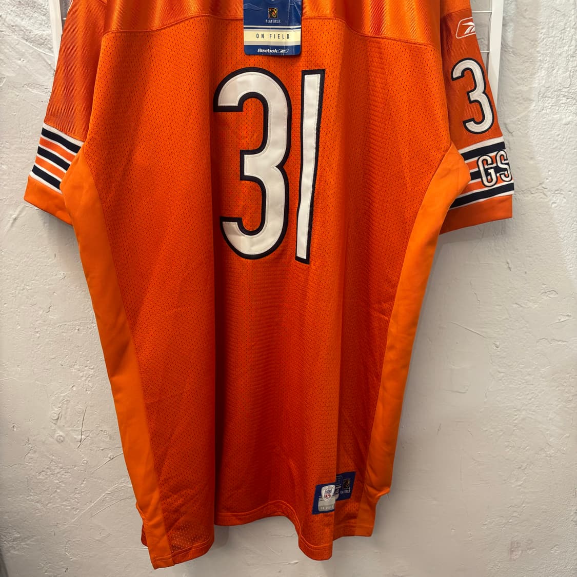 NFL X 리복 시카고 베어스 오렌지 유니폼 져지 2XL 상품이미지4