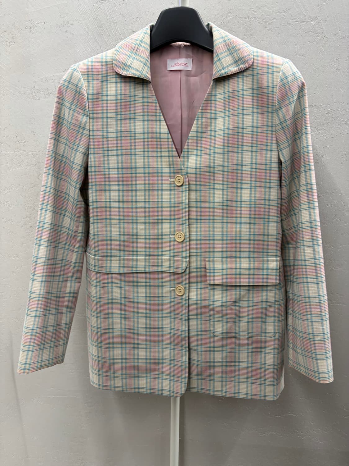 Sinoon vintage check jachet 상품이미지2