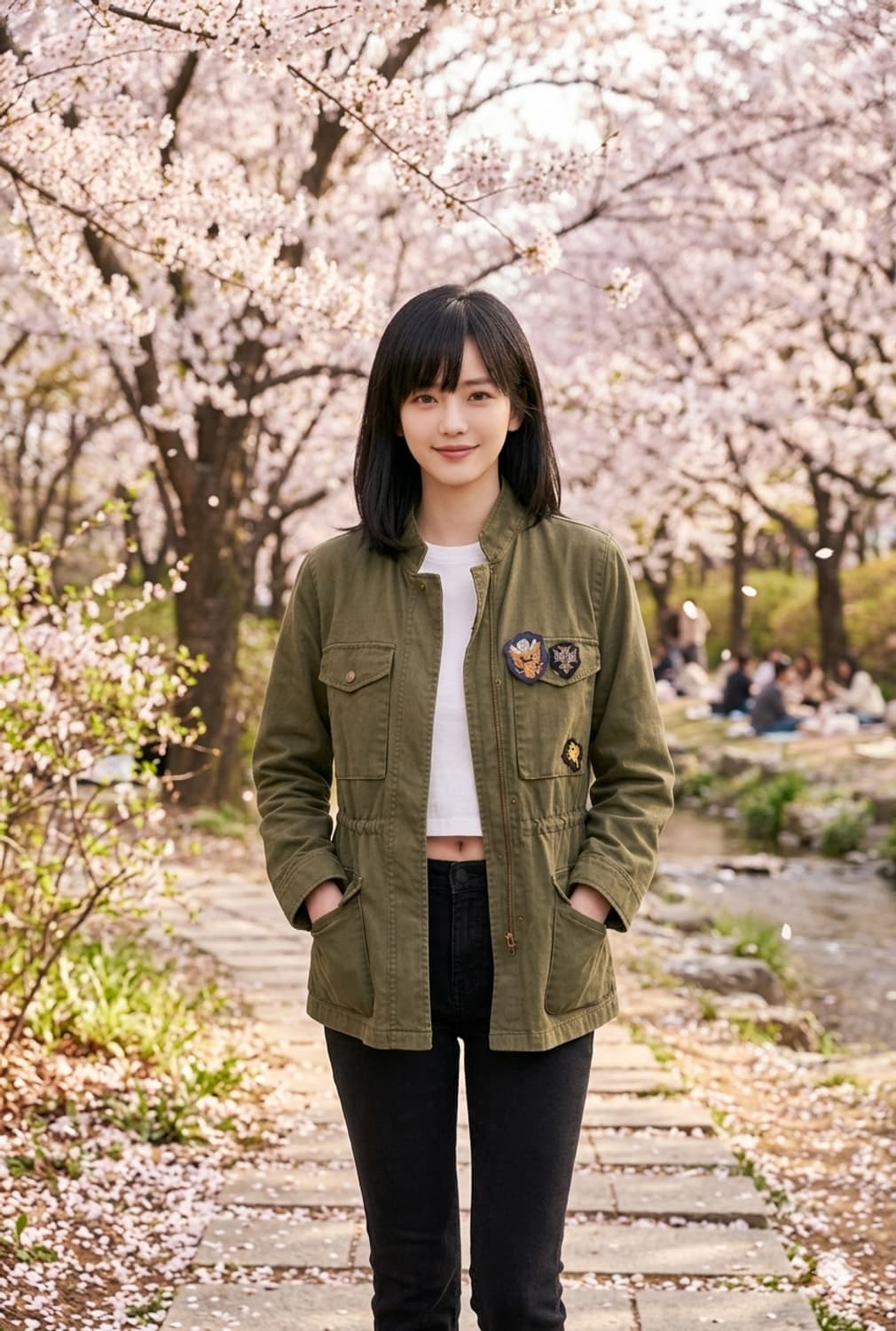 💚최종 가격 인하 | 봄 간절기 카키 야상 점퍼 55~55반 상품이미지1