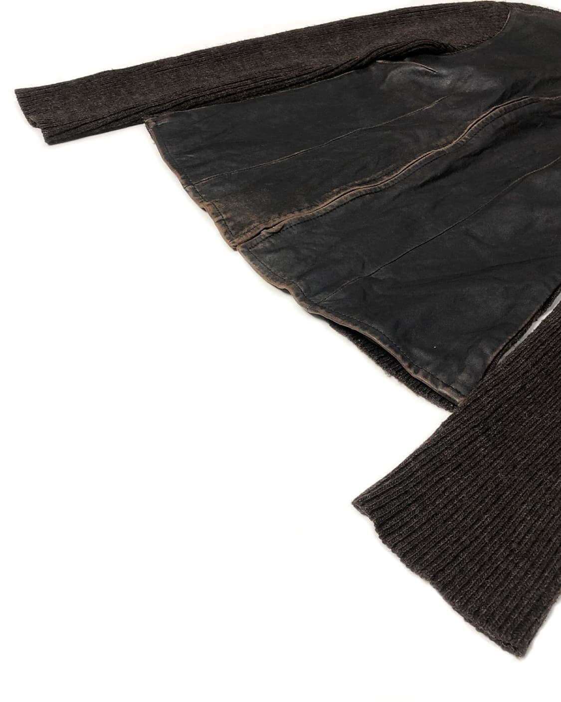 max&co. 양가죽 니트 집업 상품이미지5