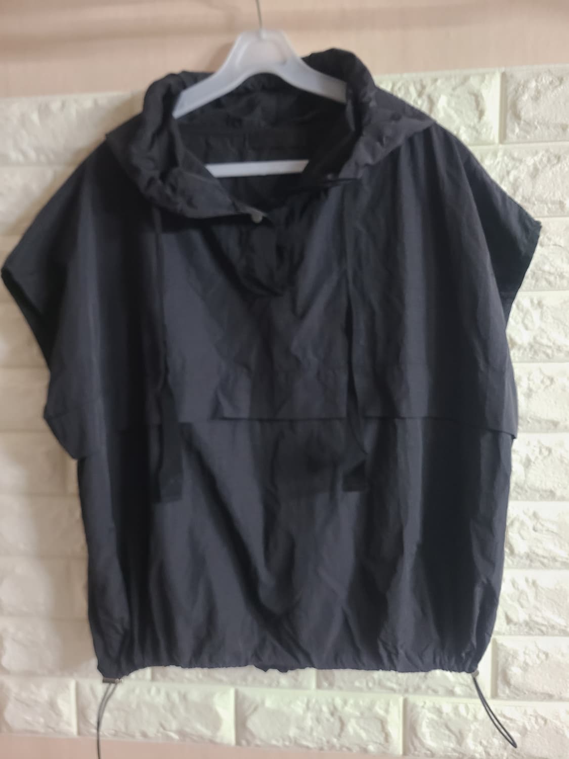 OZOC 블랙 후드 나시 바람막이 상품이미지1