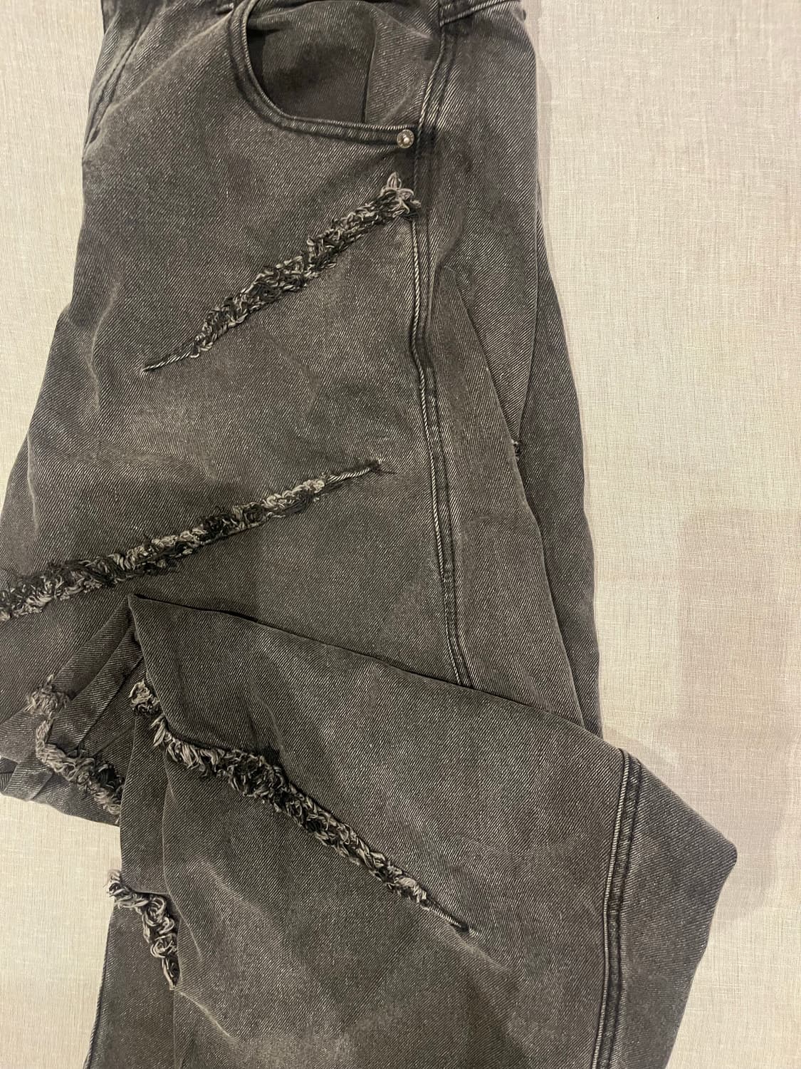 낫포너드-컷오프 커브드 팬츠 상품이미지2