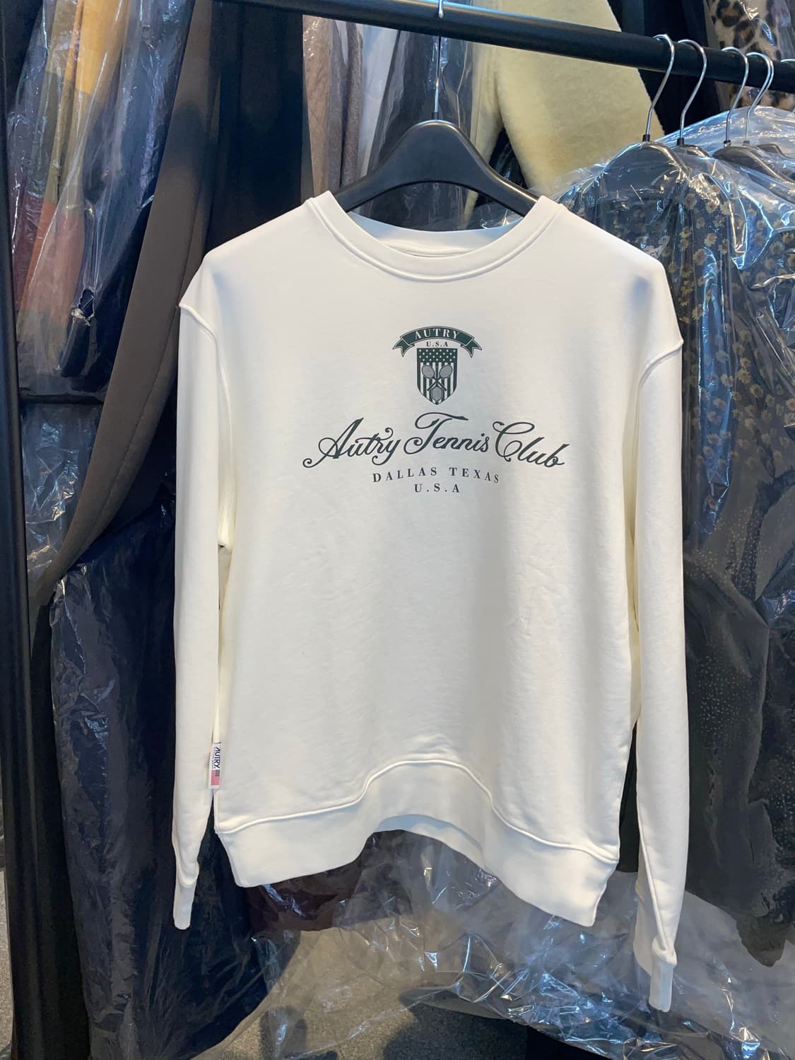 (정품/새상품) 오트리 화이트 테니스 클럽 맨투맨 상품이미지1