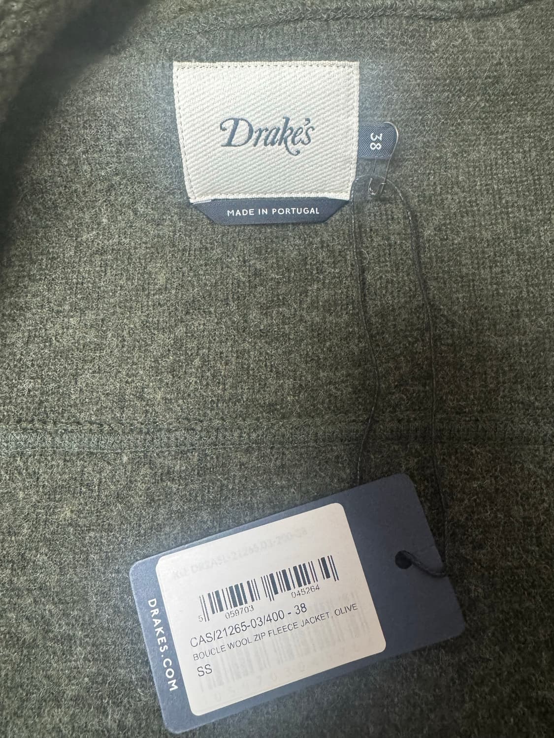 드레익스 플리스 올리브 38사이즈(새상품) 상품이미지4