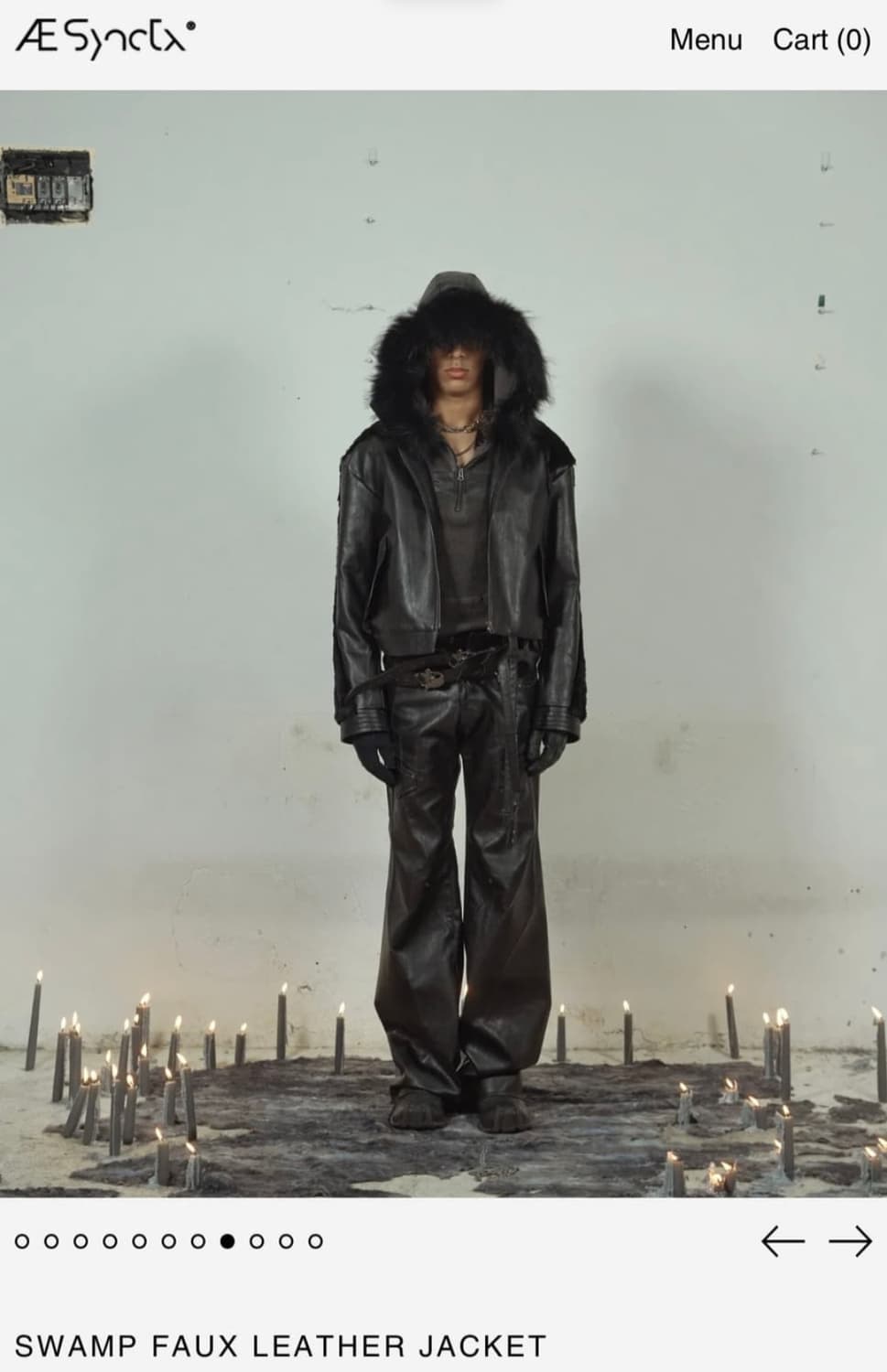 에이시네틱스 SWAMP FAUX LEATHER JACKET 상품이미지4