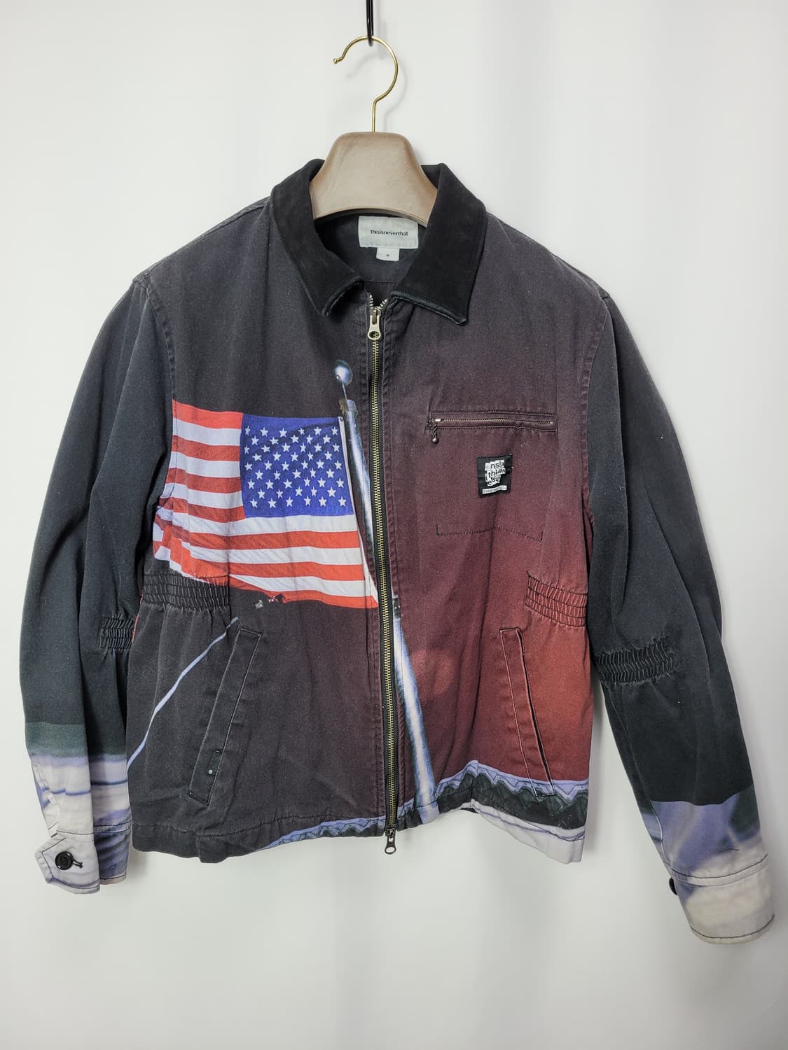 디스니즈네버댓 성조기로고 스펠아웃패치 자켓 상품이미지1