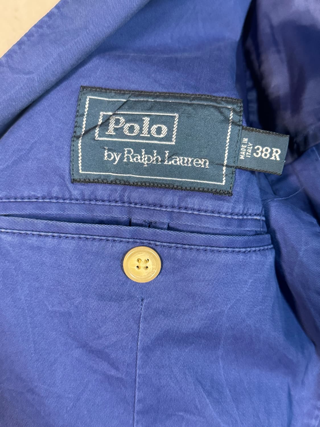 Polo 폴로 랄프로렌 made in italy 엘라스틴 블레이저 자켓 상품이미지5