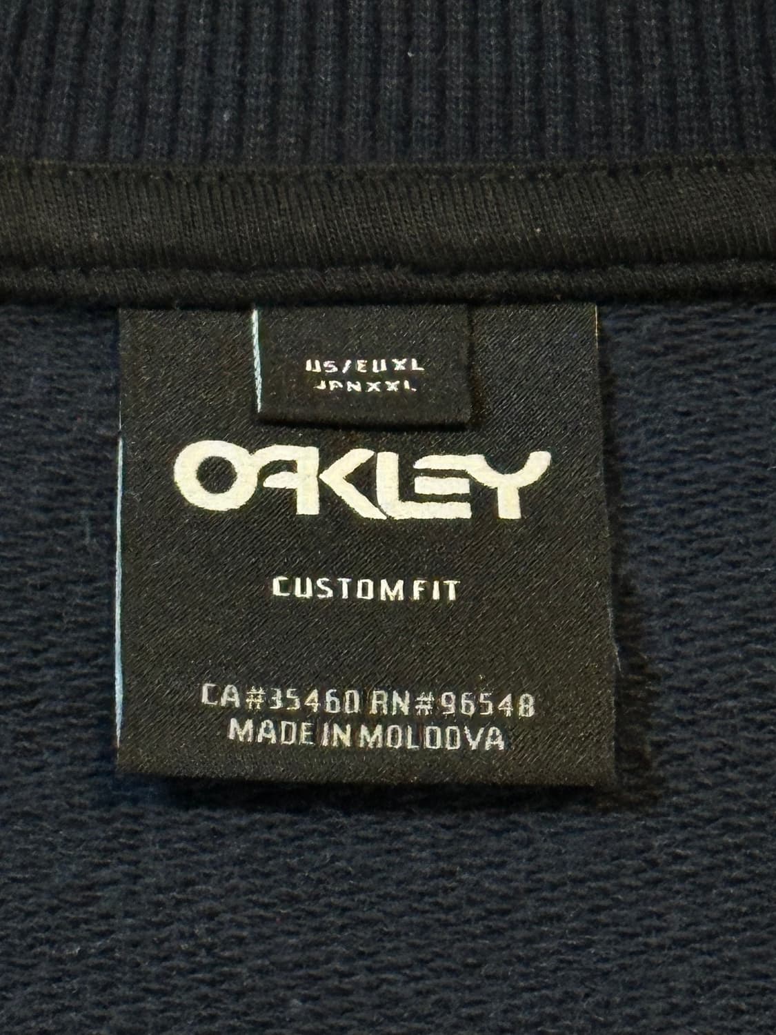 오클리 OAKLEY 스펠로고 맨투맨 네이비 상품이미지5