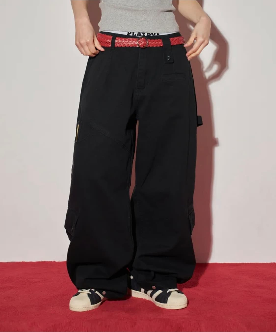 루저스 클럽 멀티 카고포켓 와이드 면팬츠 상품이미지2