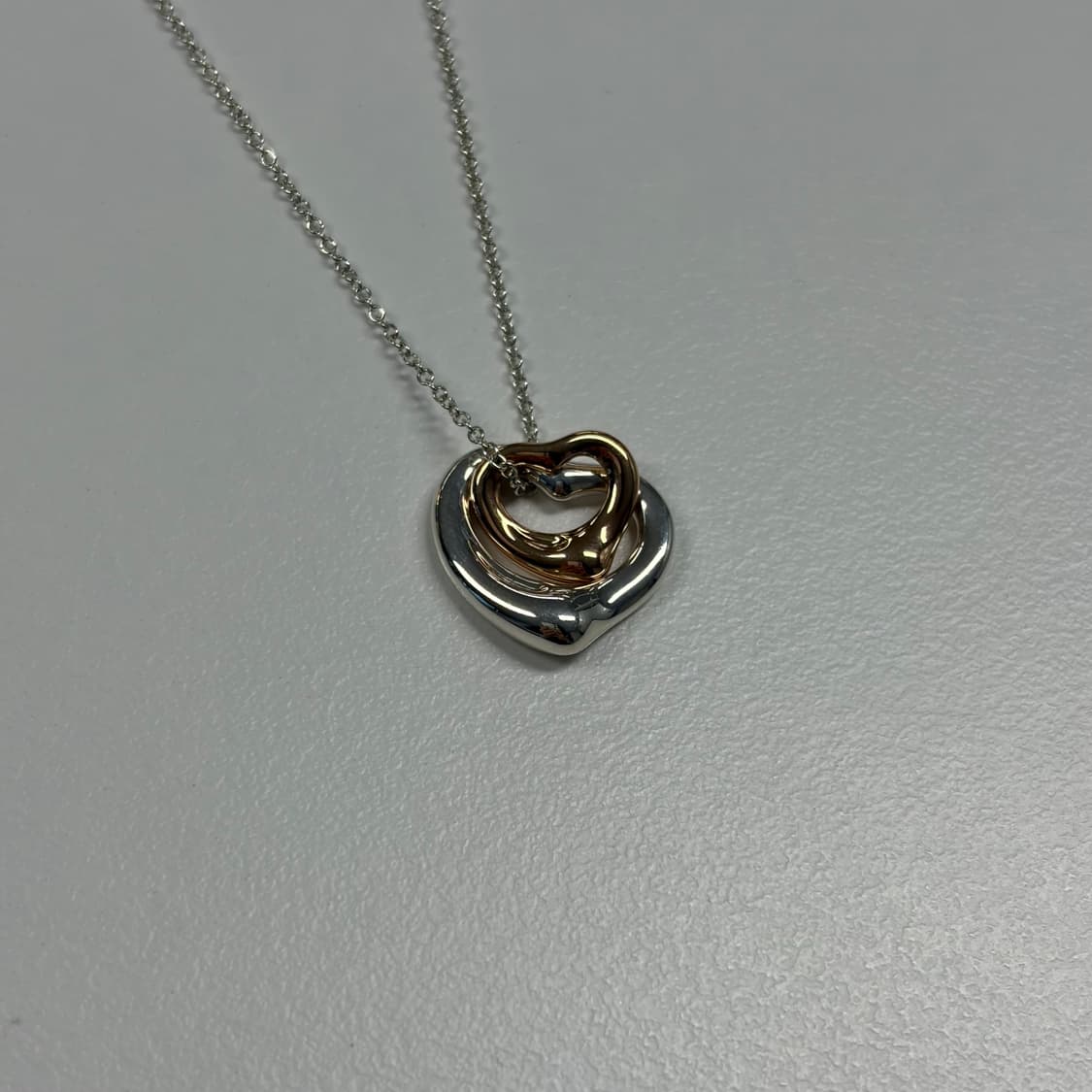 티파니앤코 더블 콤비 오픈하트 목걸이 상품이미지1