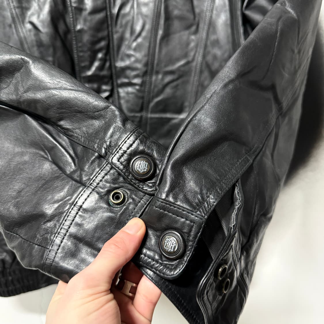 VTG 빈티지 100% 카우하이드 소가죽 A2 봄버 자켓 상품이미지5