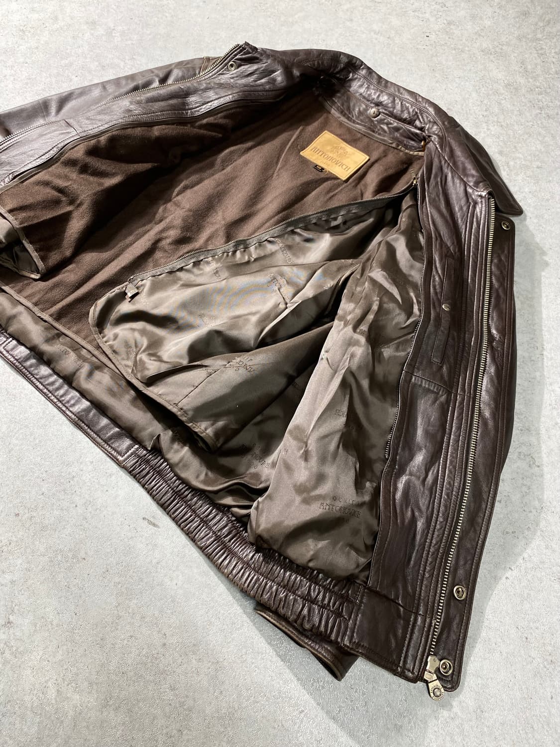 [XL] 90s Antoniovich 브라운 양가죽 레더자켓 상품이미지5