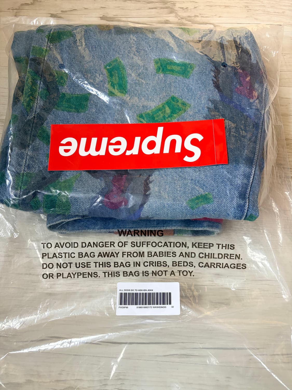 [32] supreme all dogs go to heaven jeans 상품이미지2