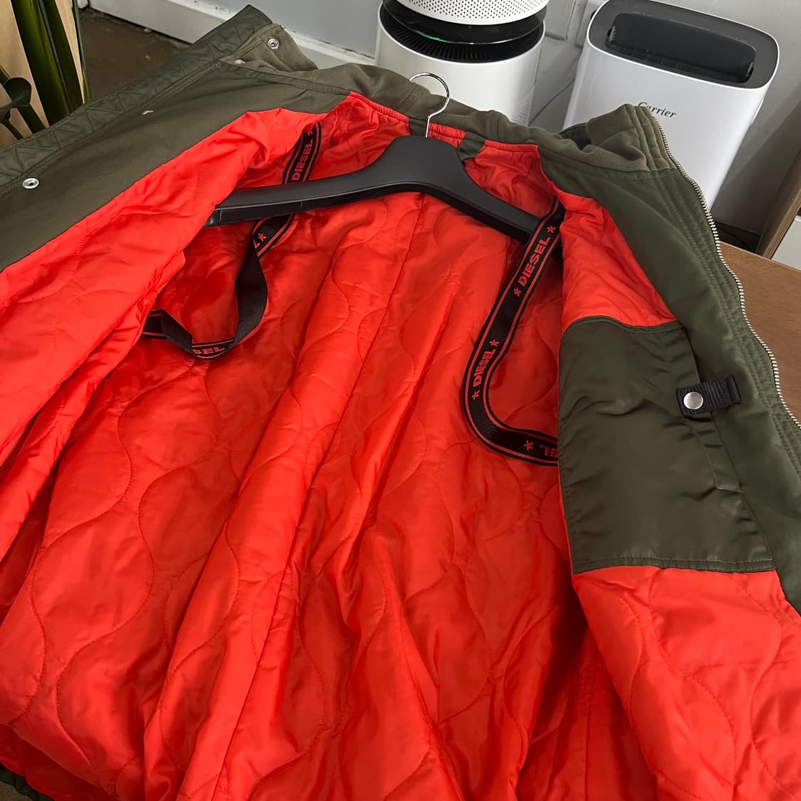 디젤 Ma-1 레이어드 야상 자켓 M 상품이미지7