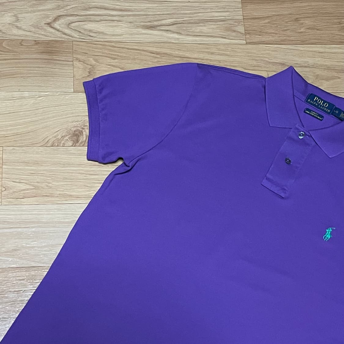 (새상품) [S] 폴로 랄프로렌 퍼플 카라티 상품이미지4
