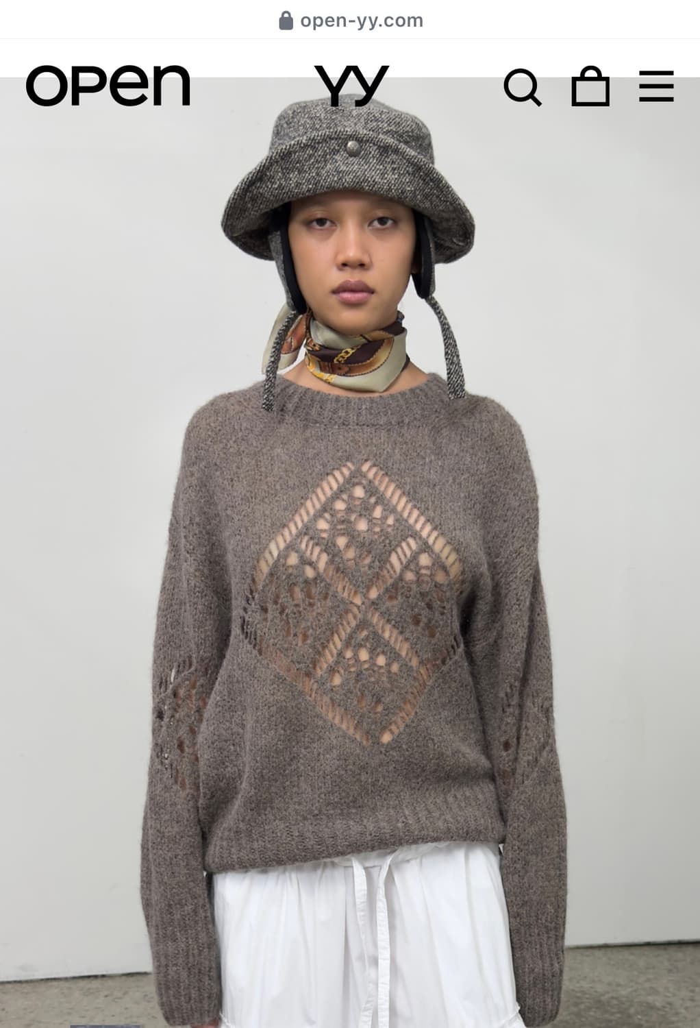 펀칭 니트 상품이미지1