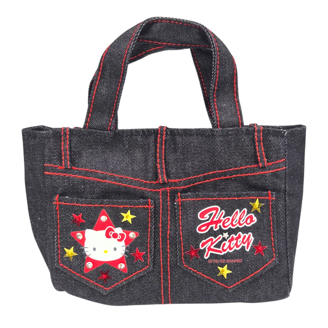 02s 고전 키티 스타 데님 미니 핸드백 상품이미지1