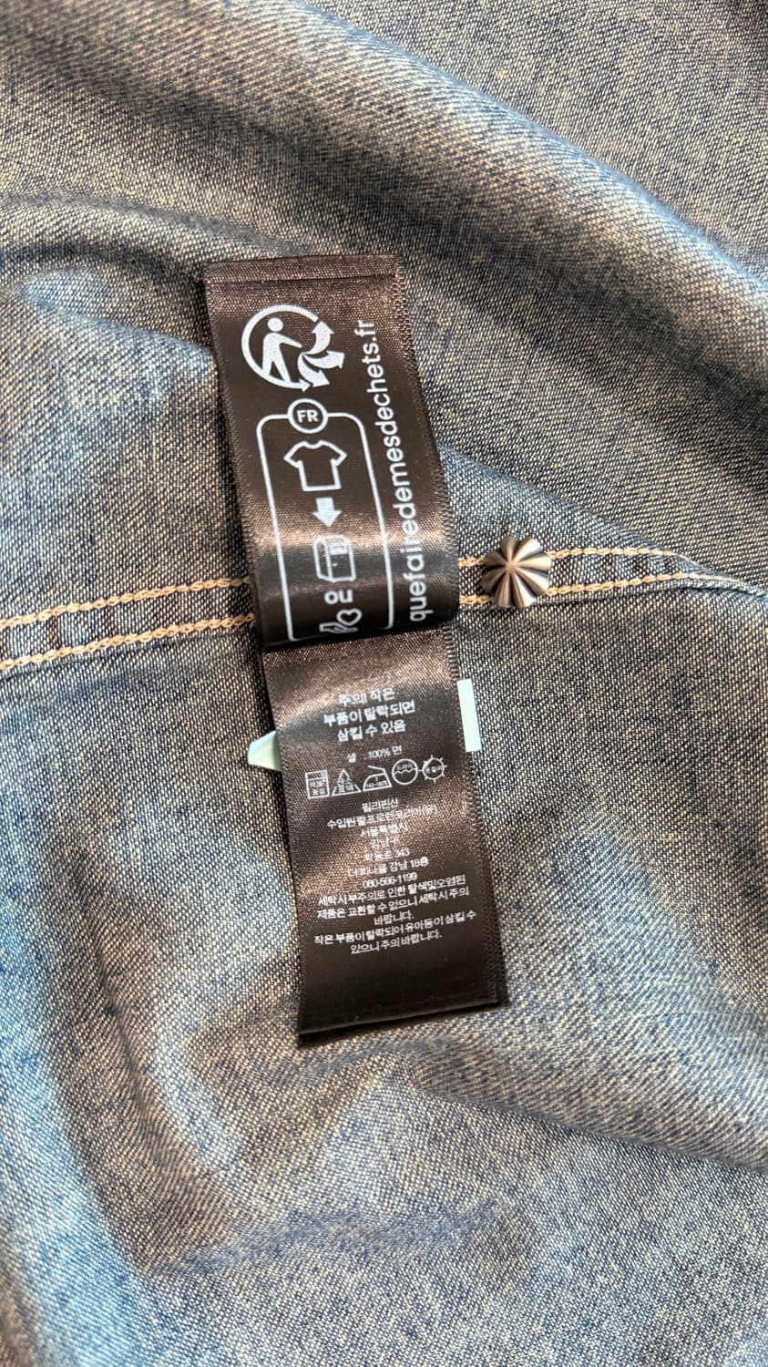 RRL 슬림핏 데님 웨스턴 셔츠 상품이미지8