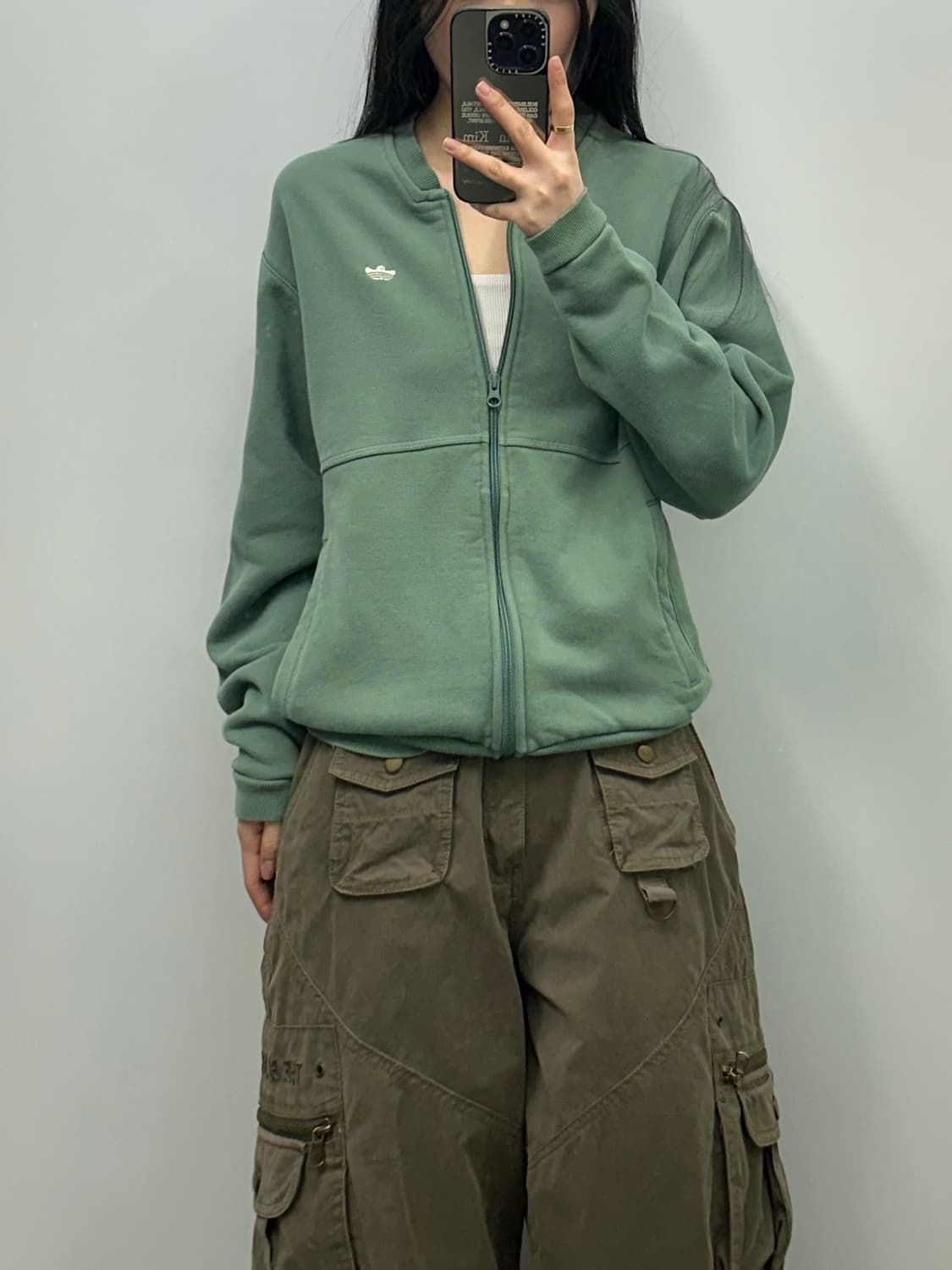 아디다스 슈무 그린 풀집업 상품이미지1