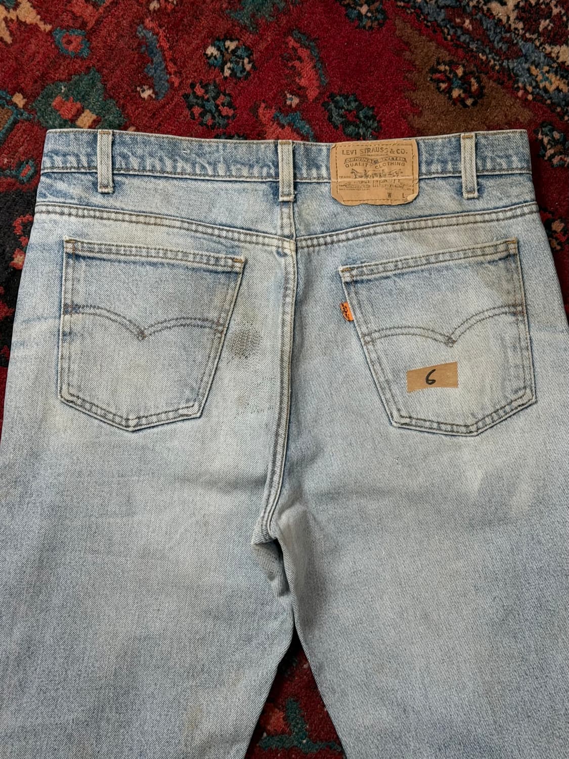 80's USA Made 빈티지 리바이스 517 오렌지탭 부츠컷 그런지 상품이미지6