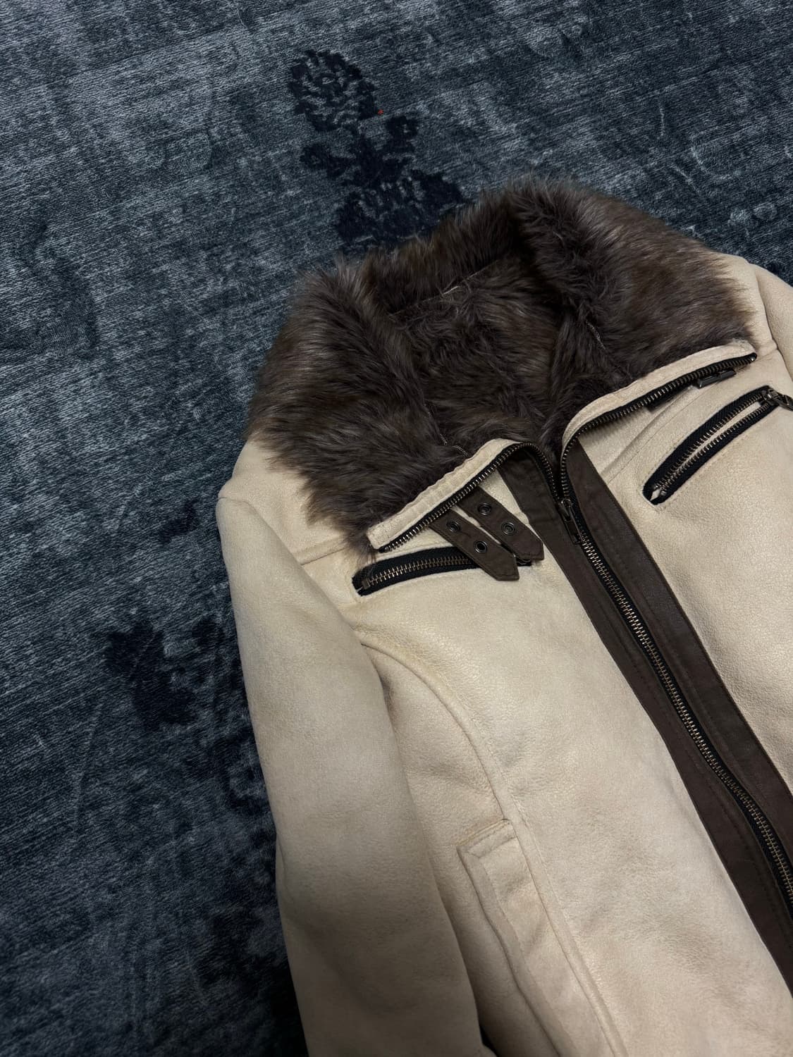 Edge rupert difference beige mouton fur  상품이미지2