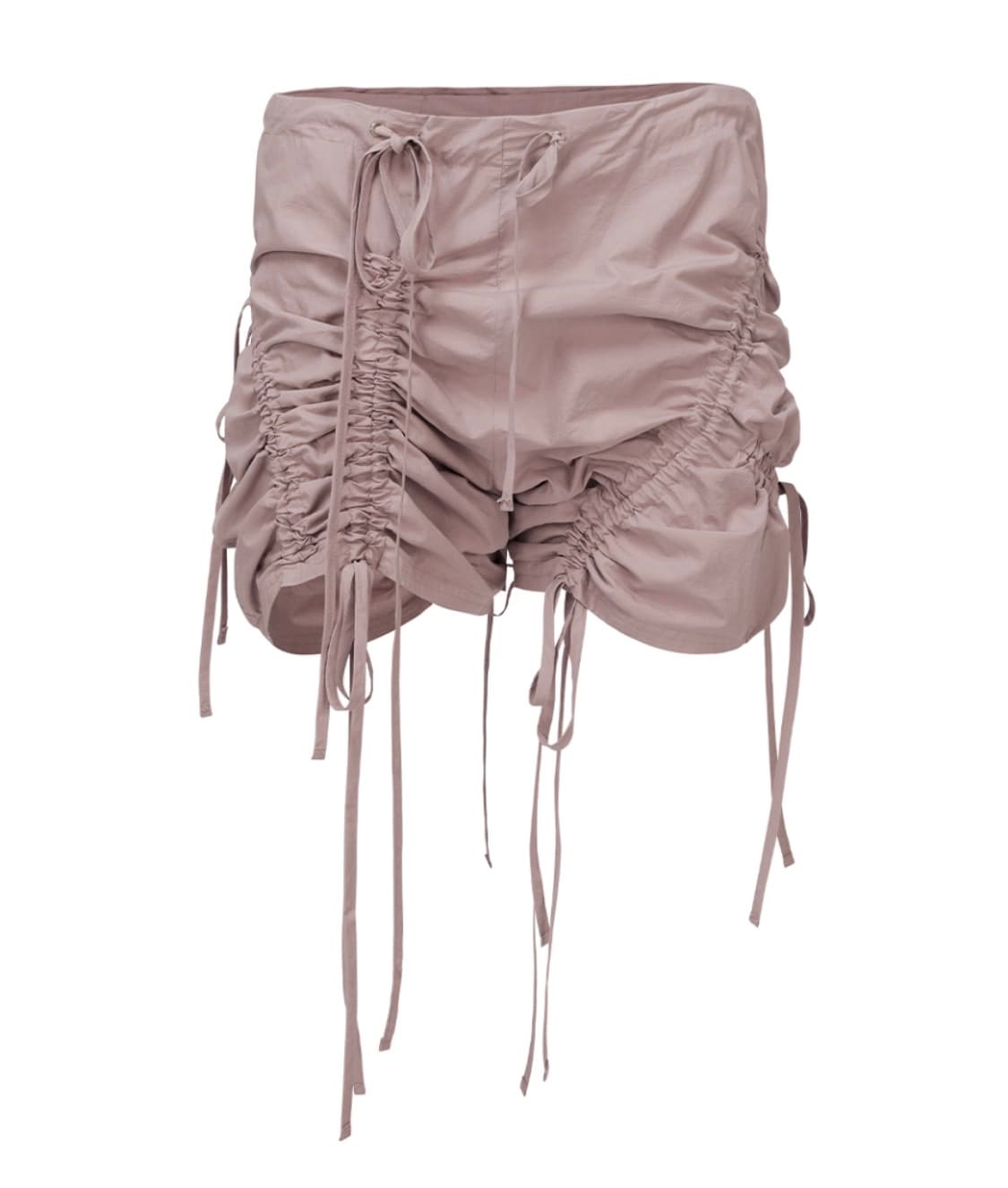나체 STRAP SHIRRING SHORTS DUSTY PINK 상품이미지4