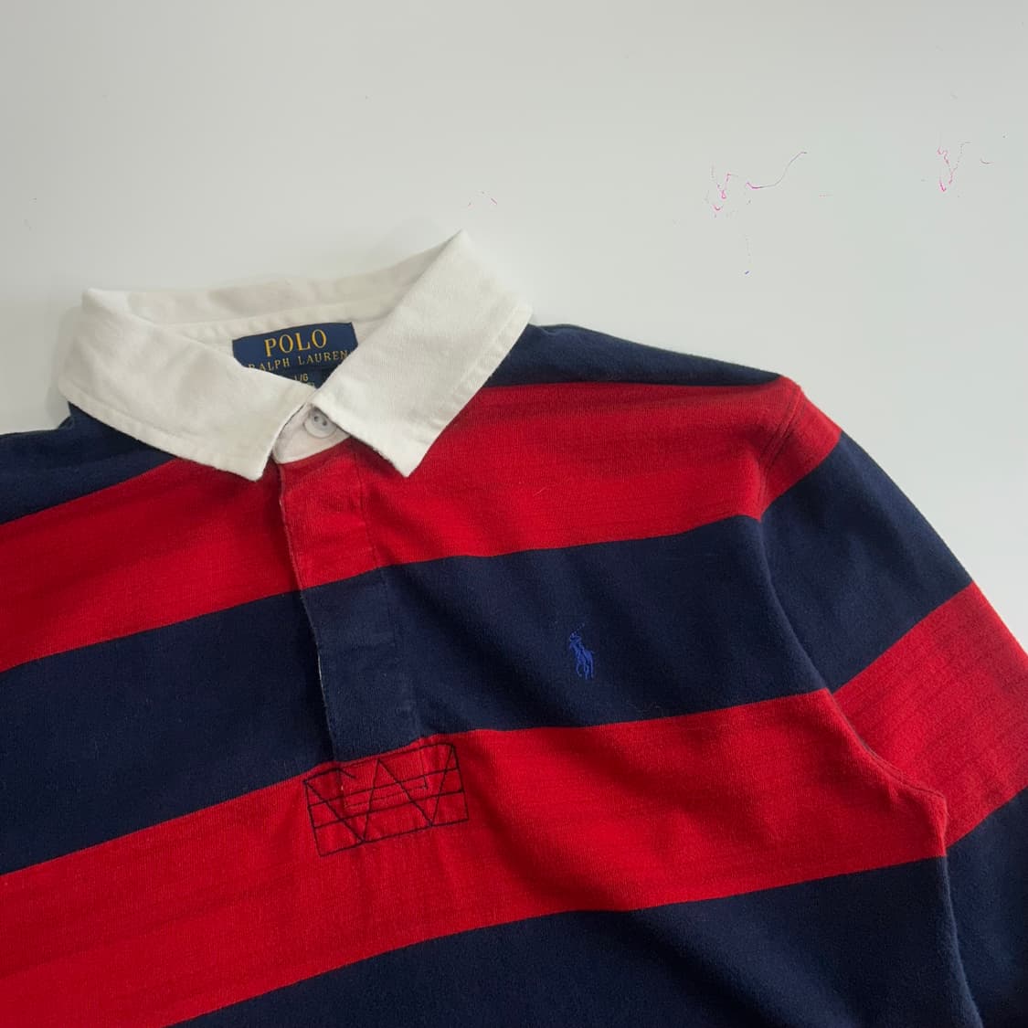 Polo 폴로 블루포니 네이비 레드 스트라이프셔츠 상품이미지4