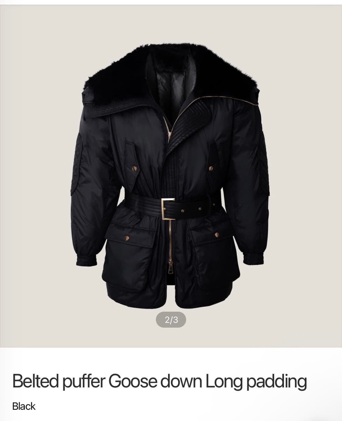 라피나토에투알 벨티드 구스 패딩 52 상품이미지2