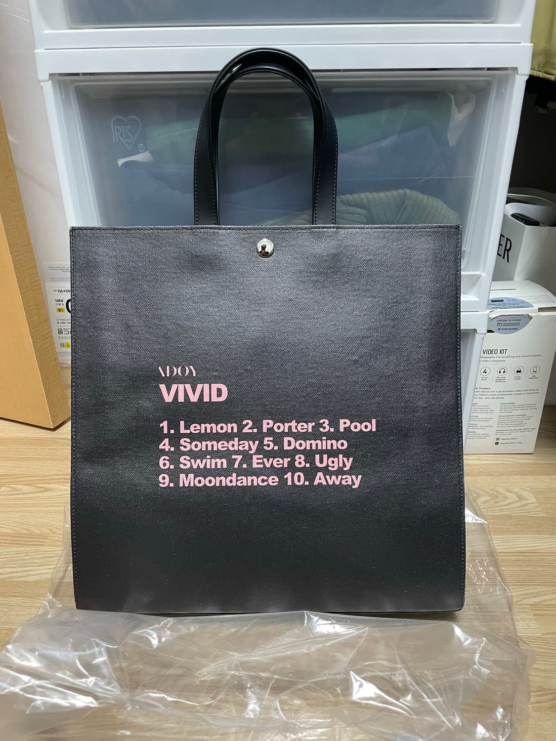 옥승철 아오키지 아도이 토트백 새제품 상품이미지2