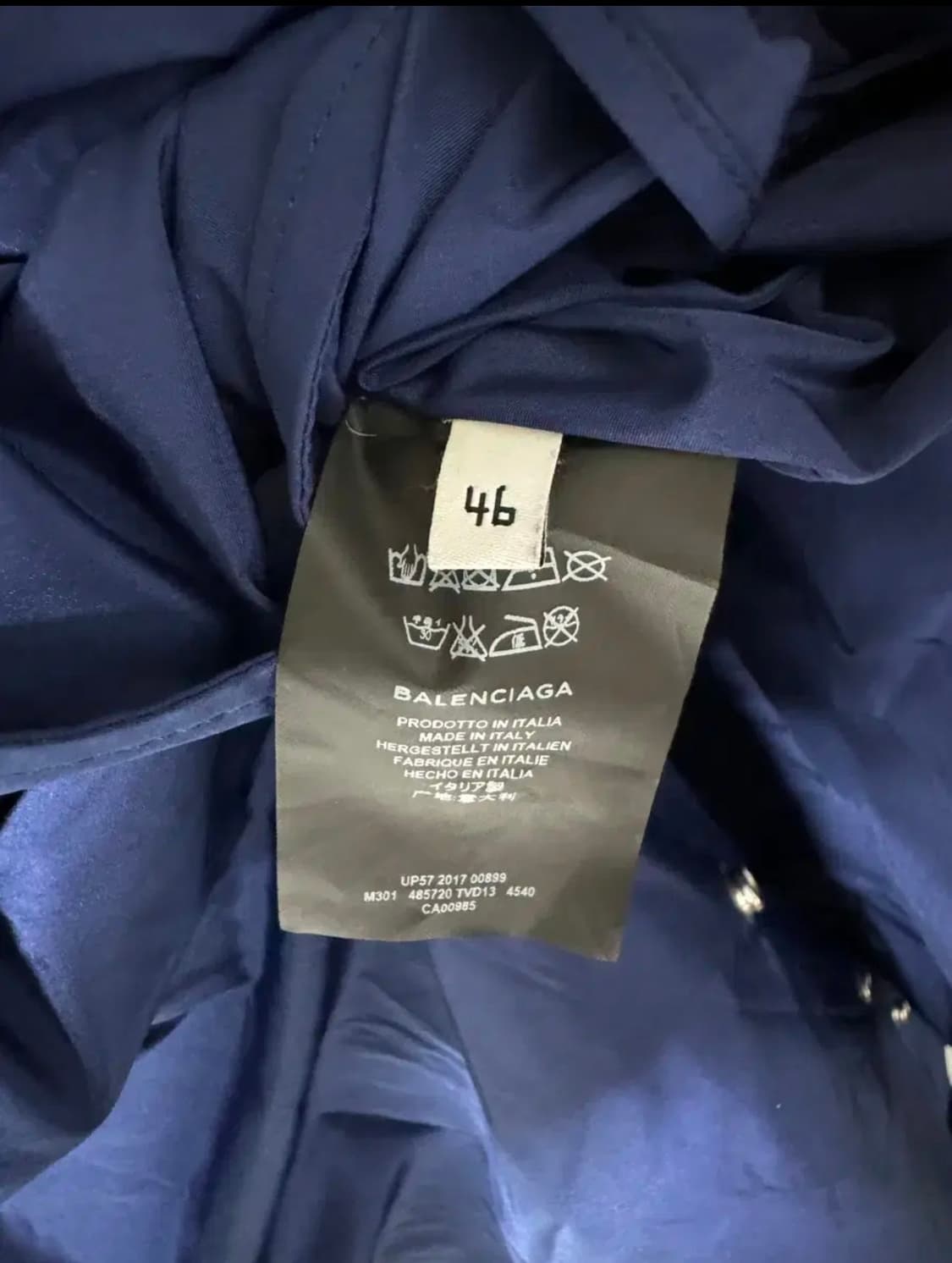 [46] 발렌시아가 2017 웨이브 롱 레인코트 자켓 상품이미지6