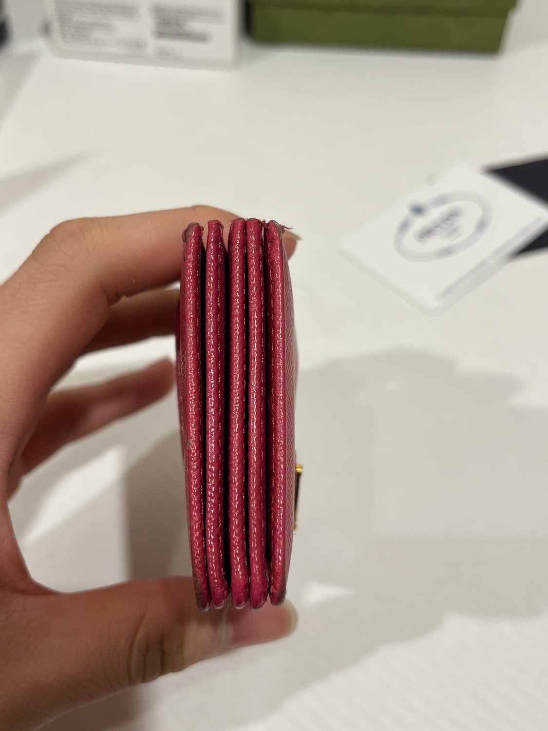 [정품]프라다 사피아노 카드지갑 (+보증서 포함) 아코디언 상품이미지3