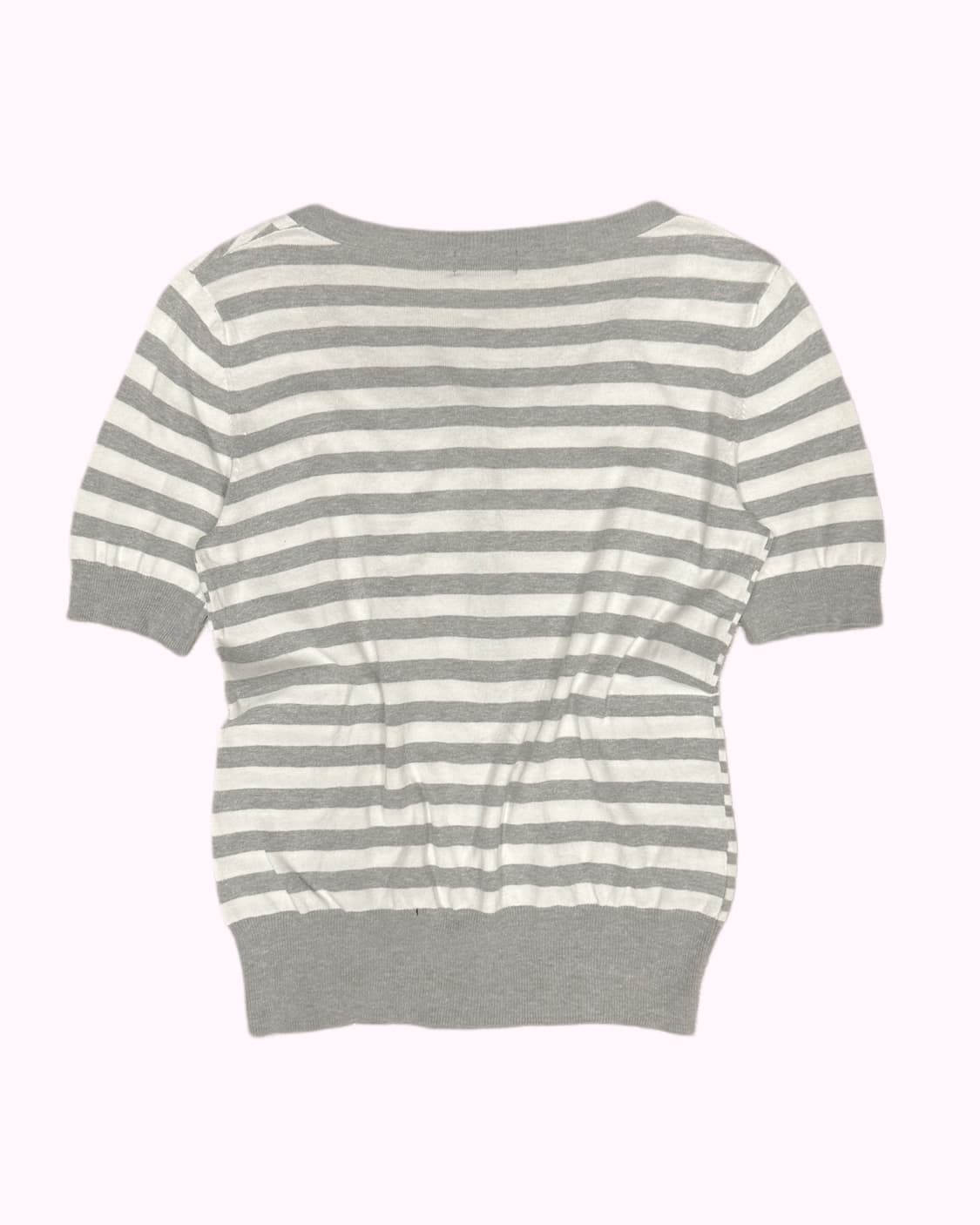 grey stripe button knit top 상품이미지5