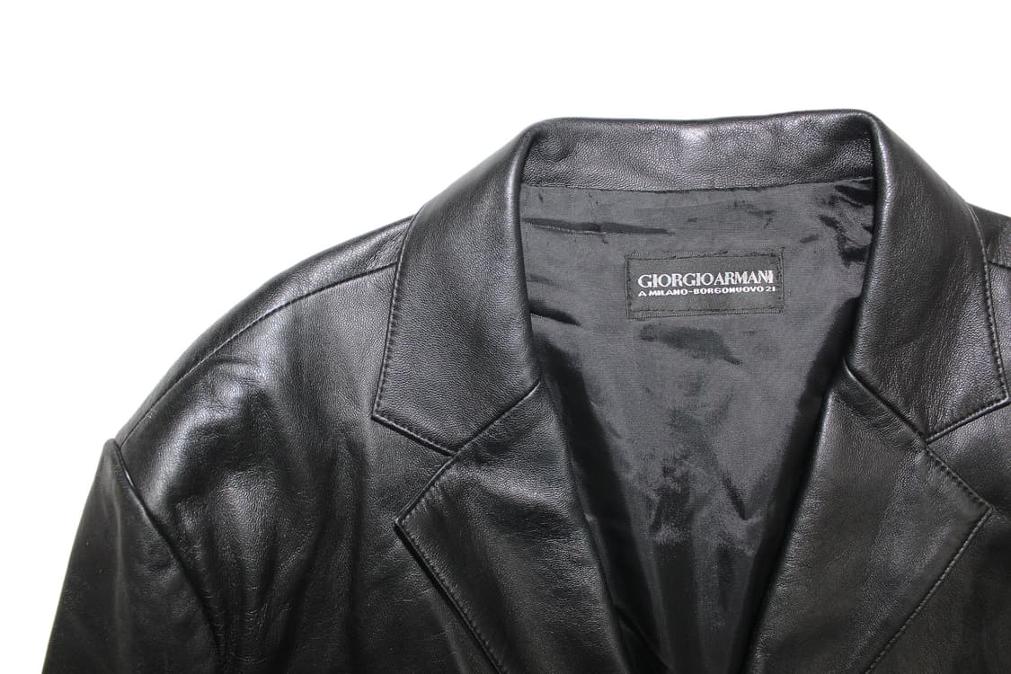 Giorgio Armani Lambskin Leather Blazer 상품이미지2