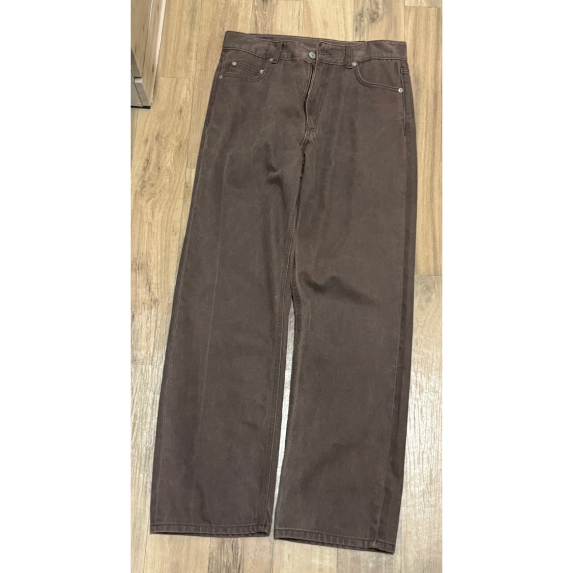 유니폼브릿지 컴포트 데님 서퍼 다잉 팬츠 브라운 상품이미지7