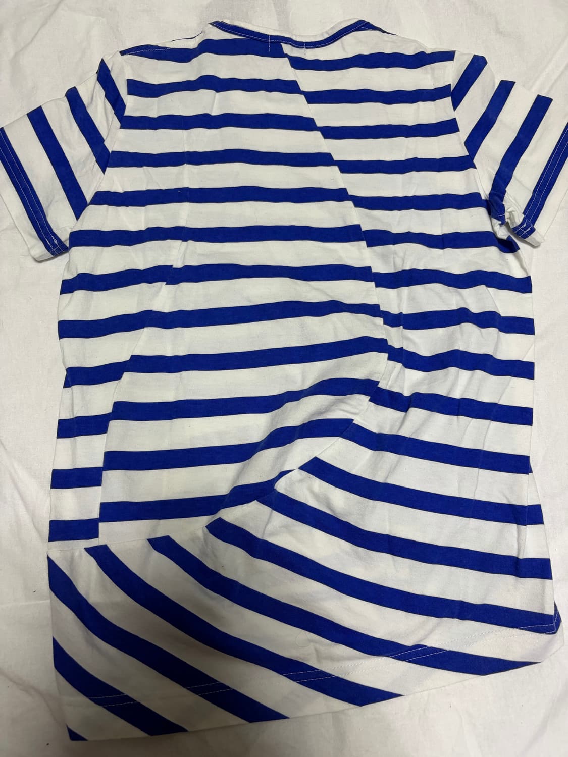 S)tricot Comme des Garçons 비대칭 스트라이프 반팔 상품이미지4