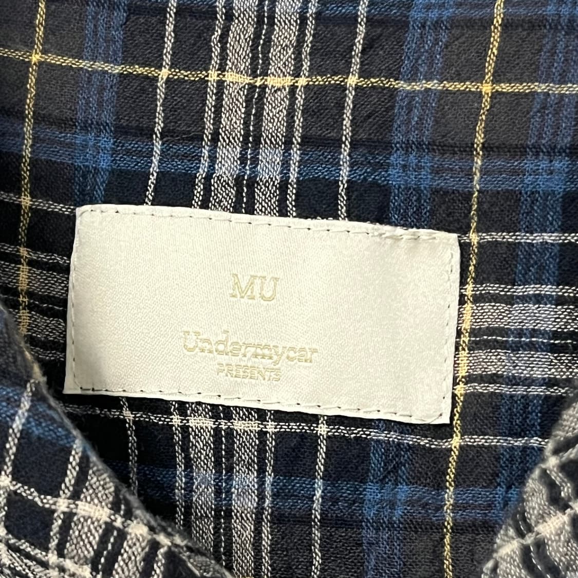 1 언더마이카 블루 체크셔츠 상품이미지4