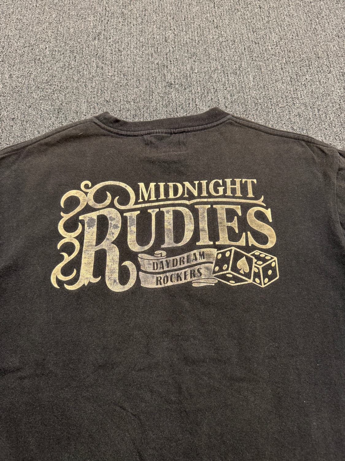 OS) Etbx 빈티지 스컬 프린팅 반팔 티셔츠 상품이미지4