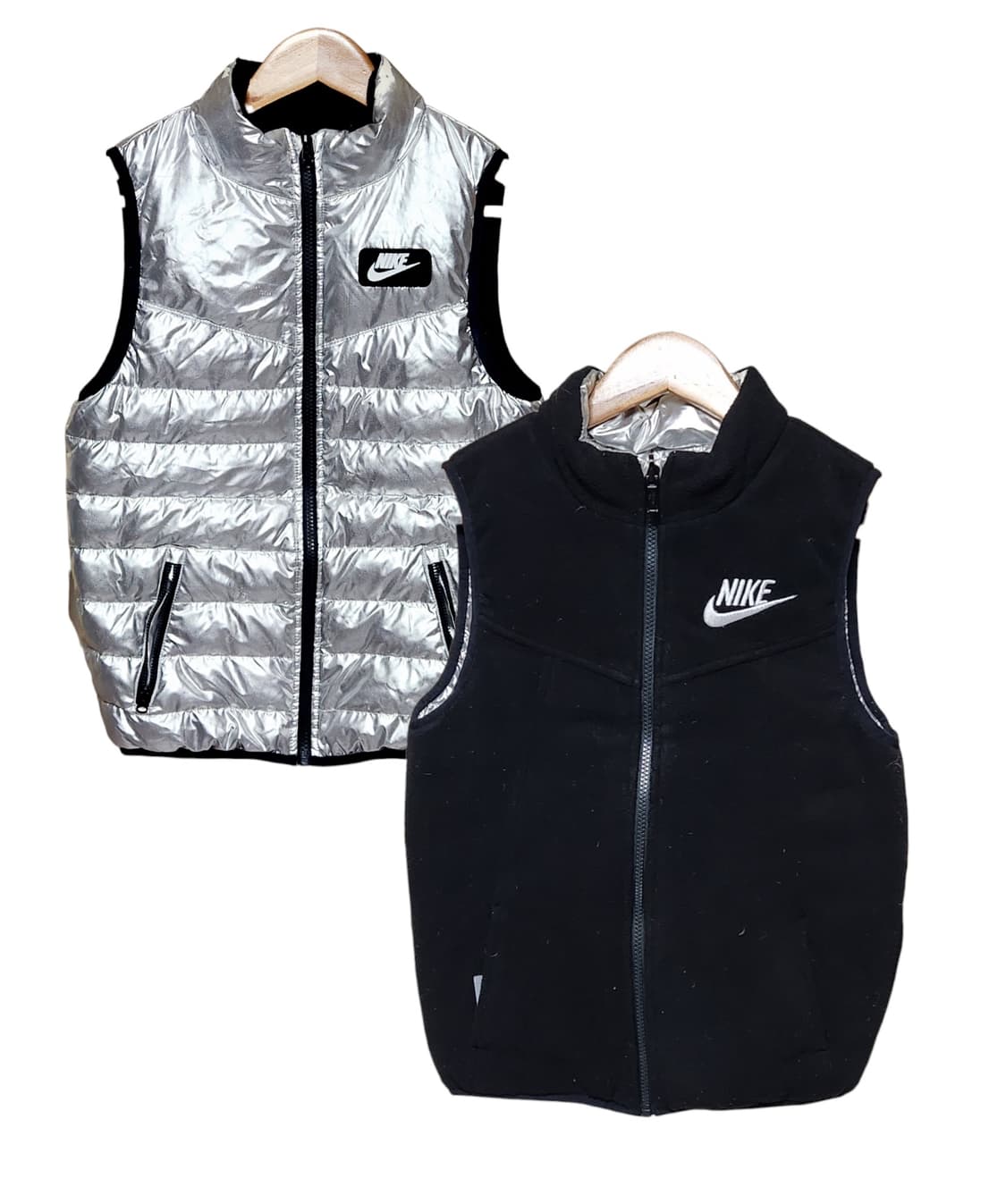 나이키 양면 패딩 조끼 은갈치 조끼 자켓 상품이미지1