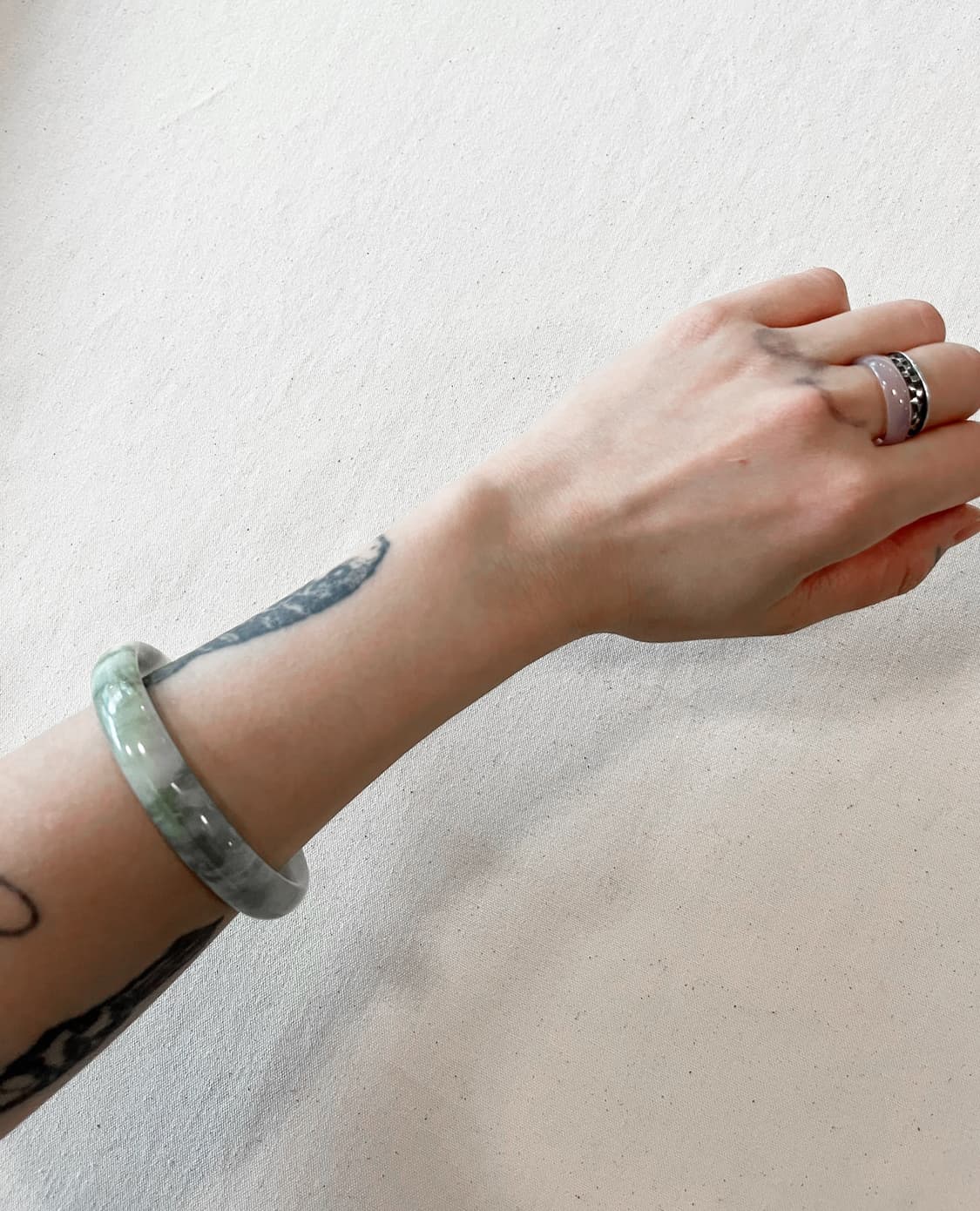 VINTAGE mint marble bangle 상품이미지3
