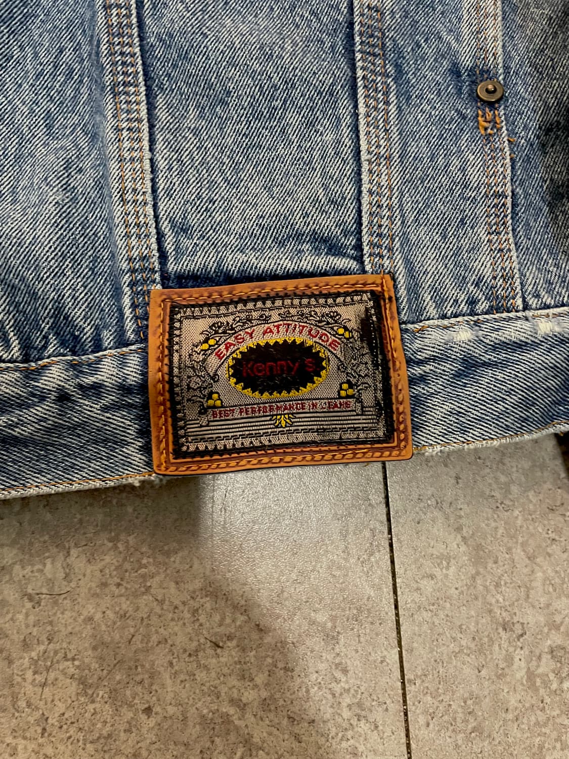 빈티지 플라워 엔틱 웨스턴 데님자켓 상품이미지5