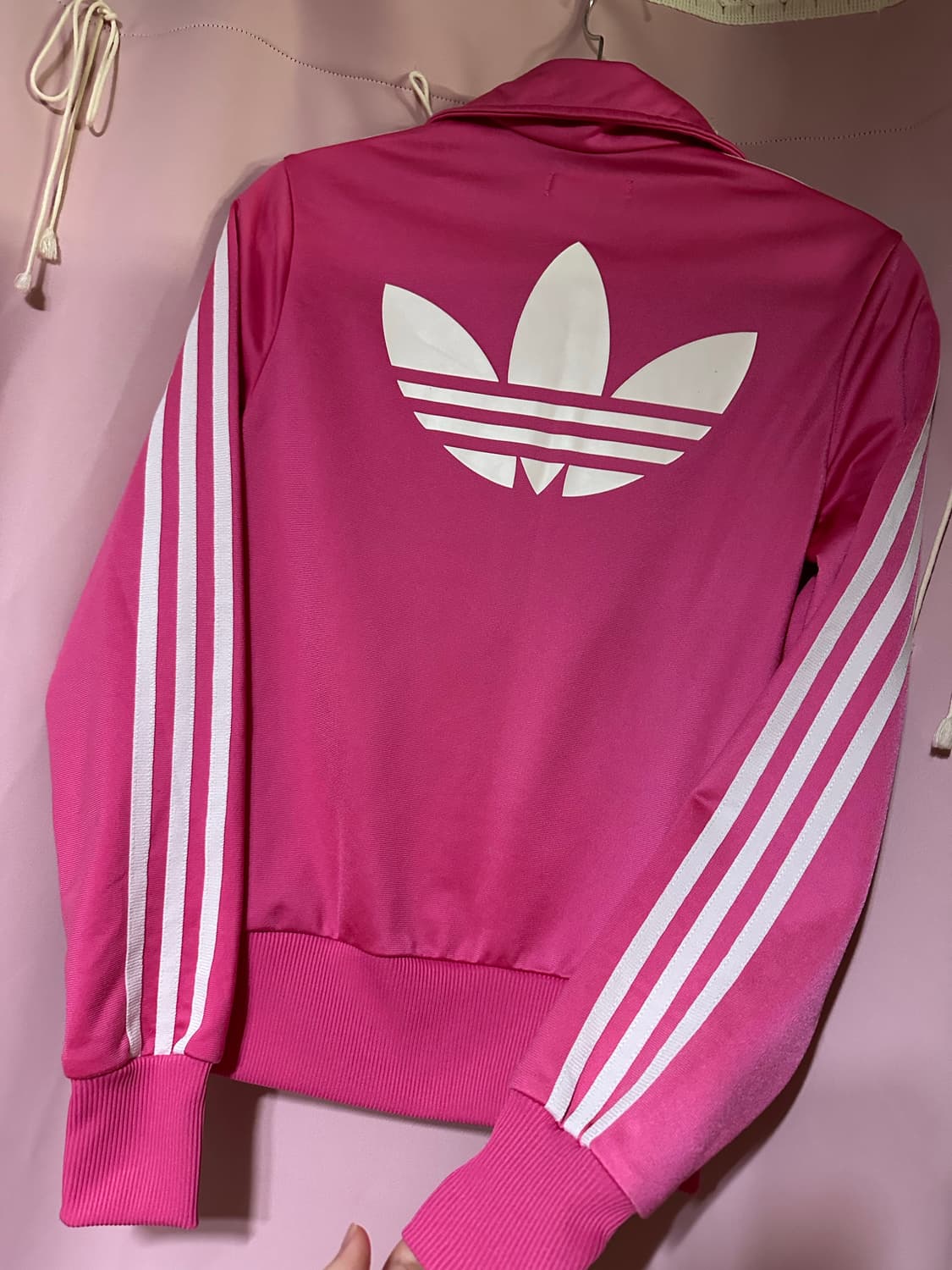 아디다스져지 아디다스 핑크 트랙탑 파이어버드 핑크 대장 불꽃져지 희귀 상품이미지1