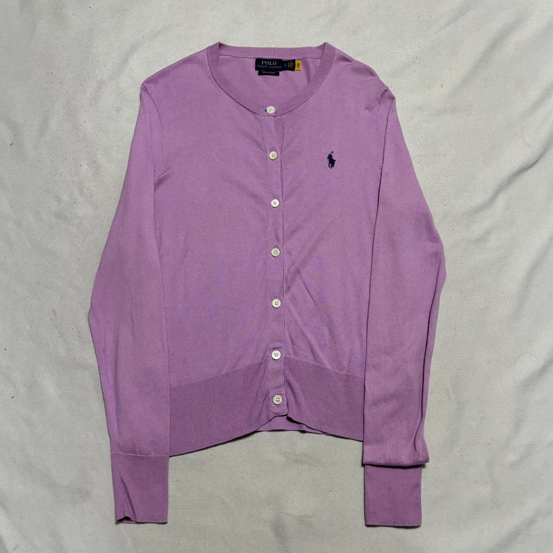 S 폴로랄프로렌 피마코튼 핑크 가디건 상품이미지2