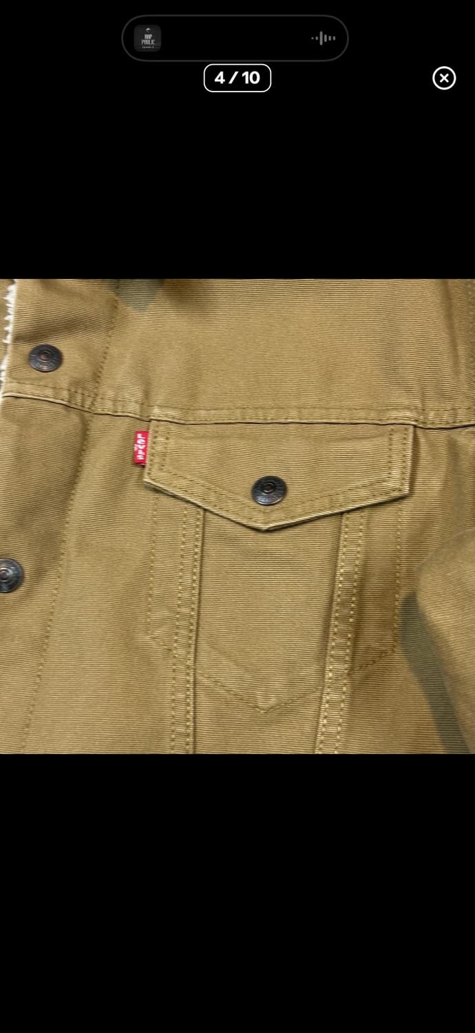 L) 리바이스 양털 셰르파 자켓 데님 트러커 자켓 상품이미지3